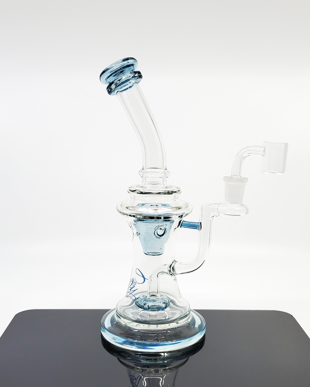  Envy Glass Studios 10" UFO Swiss Perc Bong featuring a unique UFO design and Swiss perc filtration for smooth and flavorful hits in a compact, functional design.