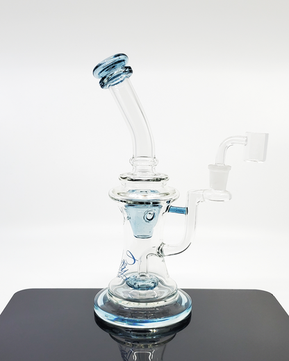  Envy Glass Studios 10" UFO Swiss Perc Bong featuring a unique UFO design and Swiss perc filtration for smooth and flavorful hits in a compact, functional design.