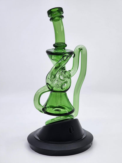 Exo Recycler Puffco Attachment in action, delivering smooth vapor through its precision-engineered design.