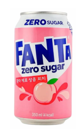 Fanta Zero Sugar Peach (Korea)