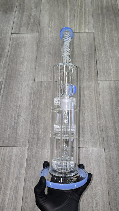 Monark Glass - 17" Triple Decker Matrix Perc Straight Tube