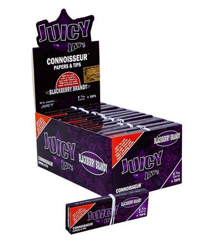 Juicy Jay's - Connoisseur Flavored Rolling Papers w Tips 1 1-4