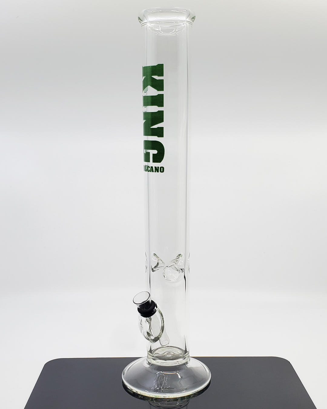 Urban Glass Green Logo Straight Tube - 15.25” with Ice Catcher