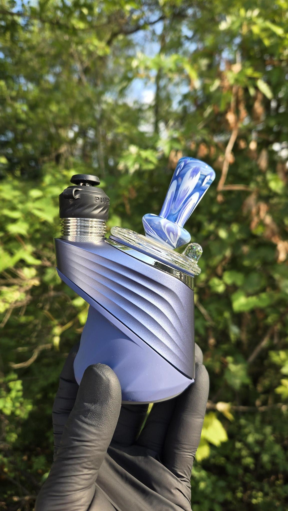 Indo Glass X Geoffmade - Clear Bottom Frit Work Dry Peak/Pro Attachment #4