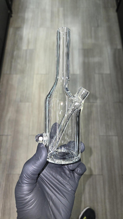 The Glass Mechanic - Clear Encased Opal Sake Bottle