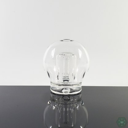  Close-up of the Flexer Jones Sphere Puffco Top, showcasing its unique sphere design and high-quality craftsmanship for improved airflow.