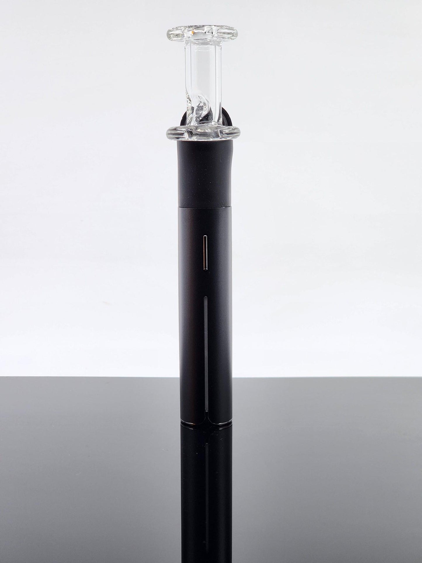 FSU Glass Clear Pivot Mouthpiece with Spinner Cut Intake, Spins Pearls for a Unique Dabbing Experience