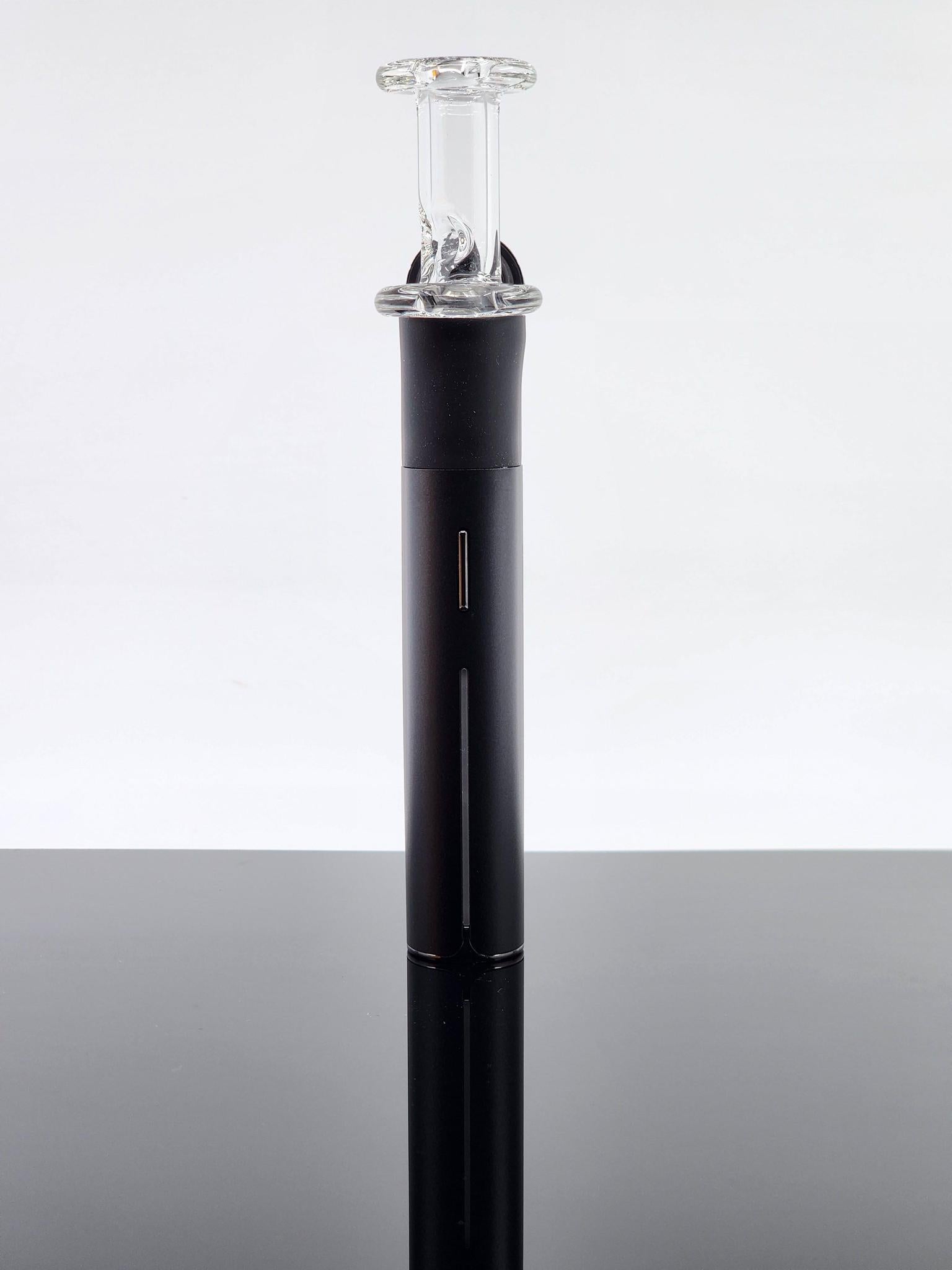 FSU Glass Clear Pivot Mouthpiece with Spinner Cut Intake, Spins Pearls for a Unique Dabbing Experience