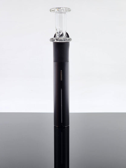 FSU Glass Clear Pivot Mouthpiece with Spinner Cut Intake, Spins Pearls for a Unique Dabbing Experience