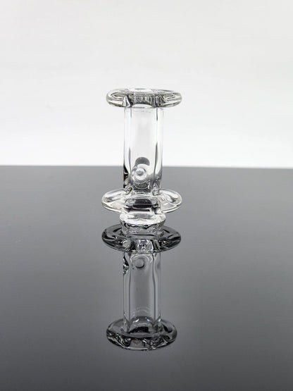 FSU Glass Clear Pivot Mouthpiece with Splash Guard for Smooth, Clean Hits and Enhanced Functionality