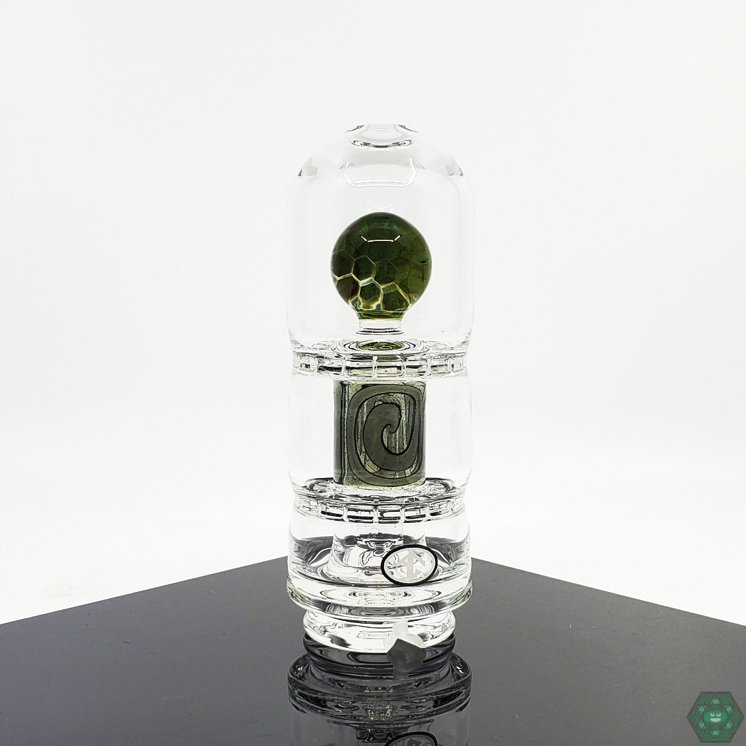Galloway Glass Puffco attachment with an elegant 5.5-5.75 inch height and a 1.5-inch diameter for secure fitting.