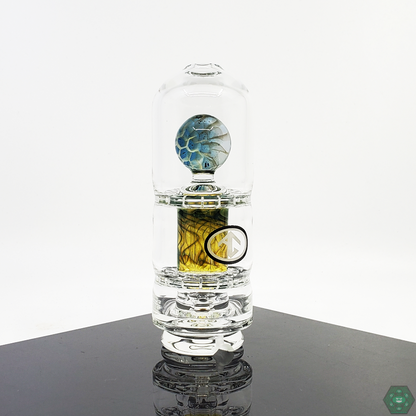 Galloway Glass Puffco-compatible attachment with a 5.5-inch tall structure, designed for smooth hits and style.