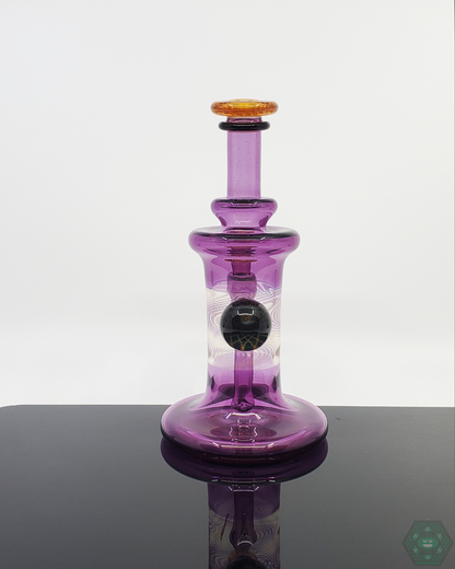 Gatez Glass Rewig Banger Hanger with 3-Hole Perc for Smoother and Filtered Hits, 10mm Female Joint