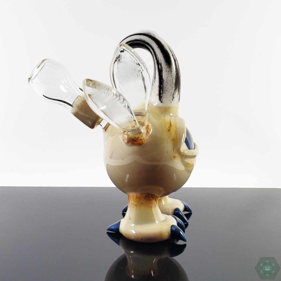 Gemini Andy Flying Eye Pendant in a lifestyle setting, emphasizing its uniqueness as a statement art piece.