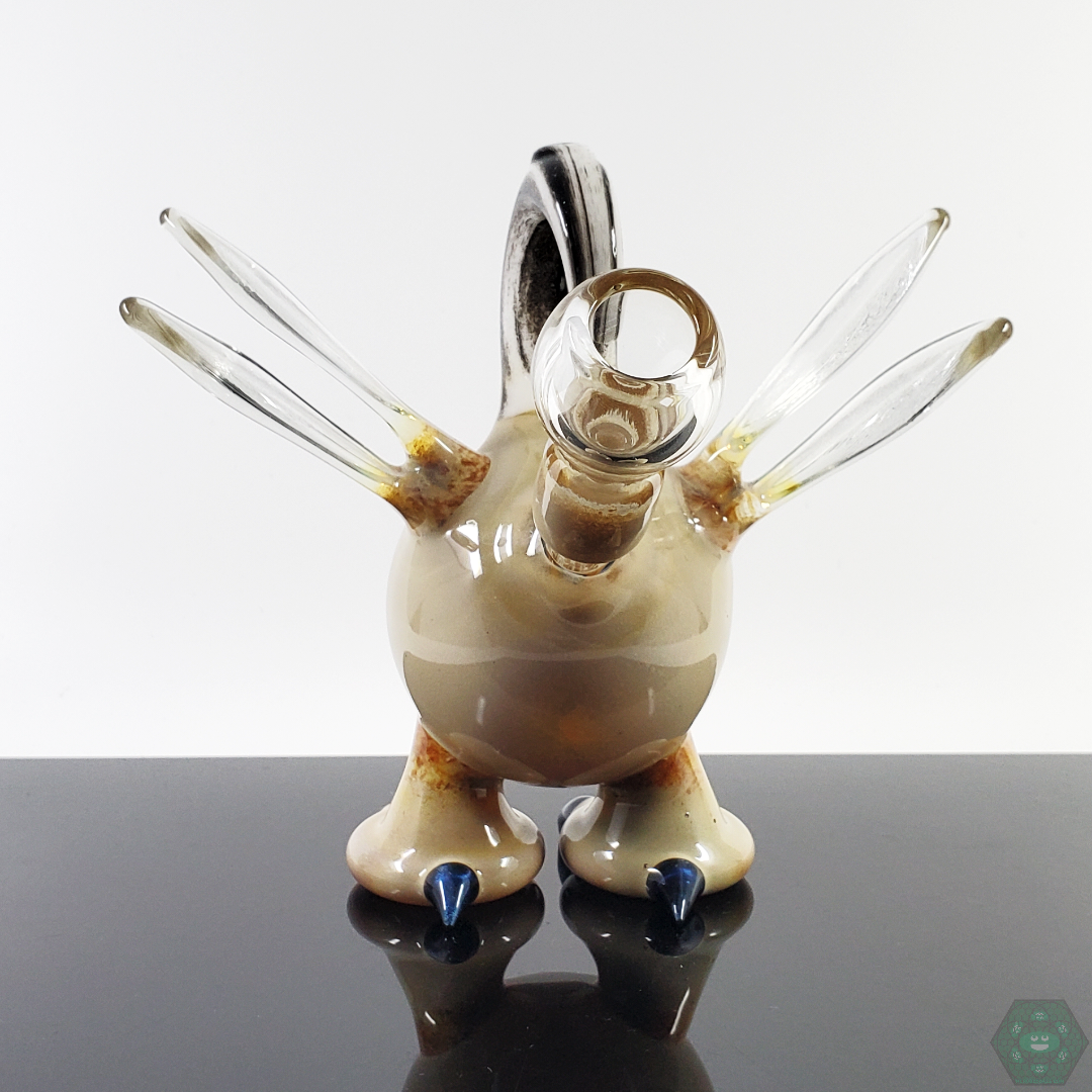 Side view of the Gemini Andy Flying Eye Pendant, displaying the pendant’s dimensional design and structure.