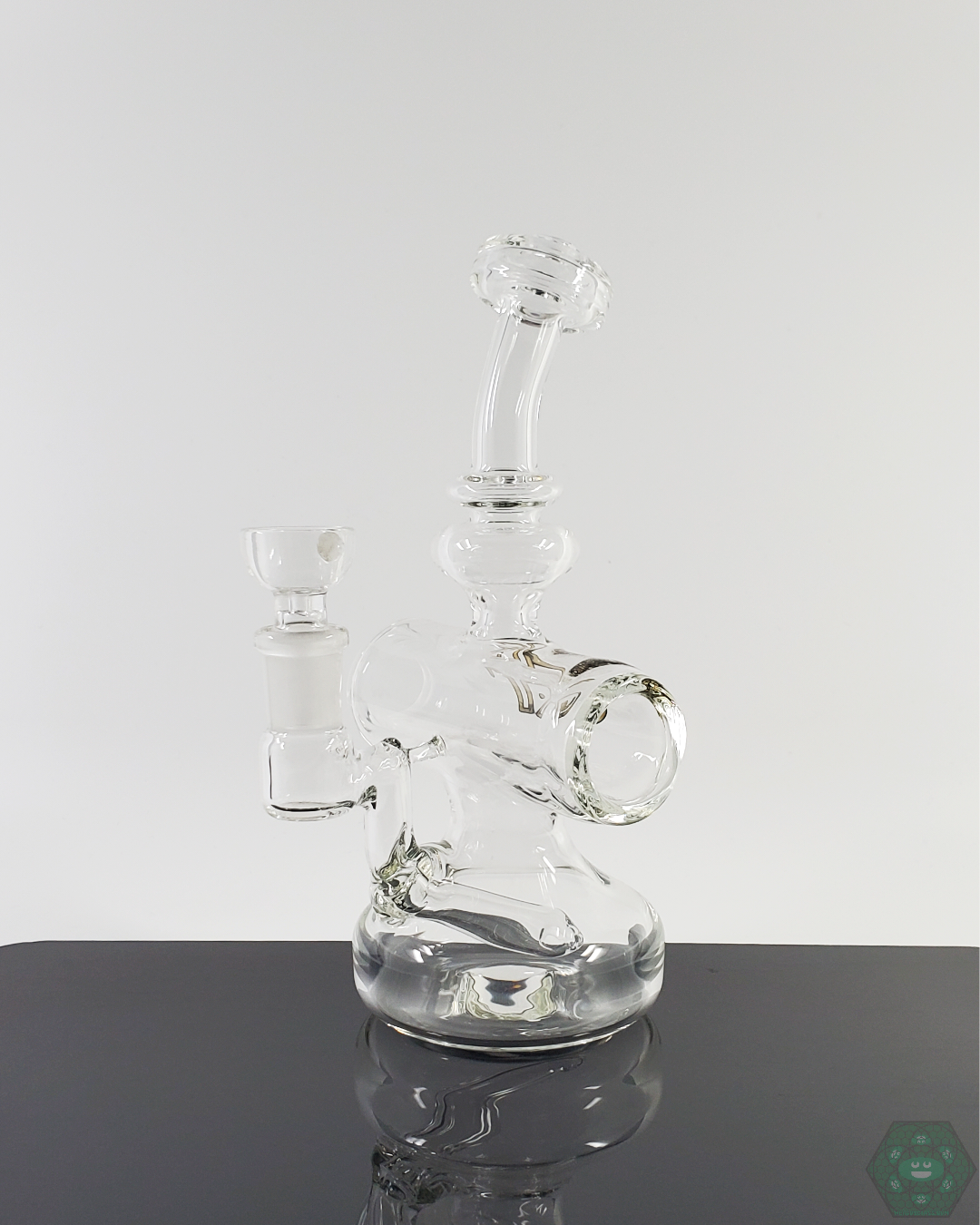 Glass Tribe Mini Eclipse Pendant, a unique and stylish piece of glass jewelry, offering compact design and bold fashion at Headdy Glassvvvvv