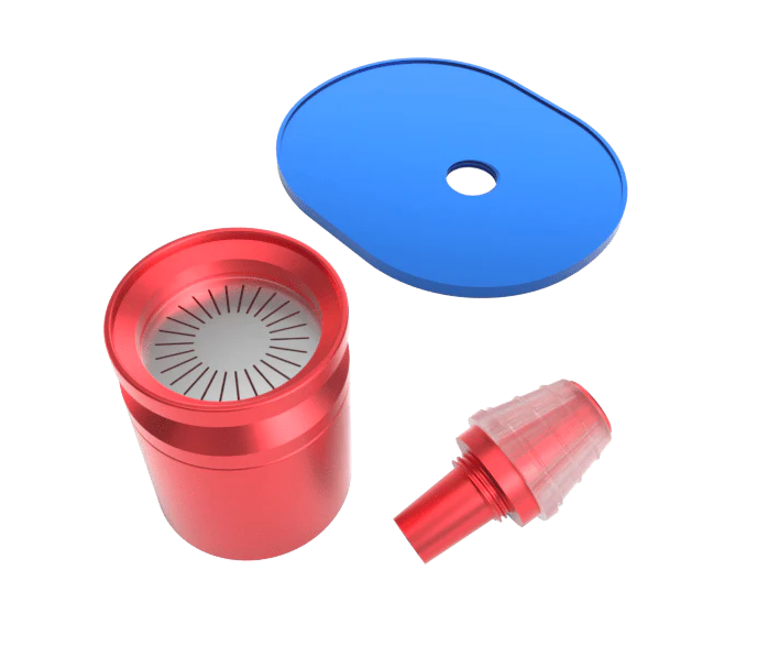  Grateful Dead x Stündenglass Gravity Infuser with 3-foot silicone hose attached for direct draws.