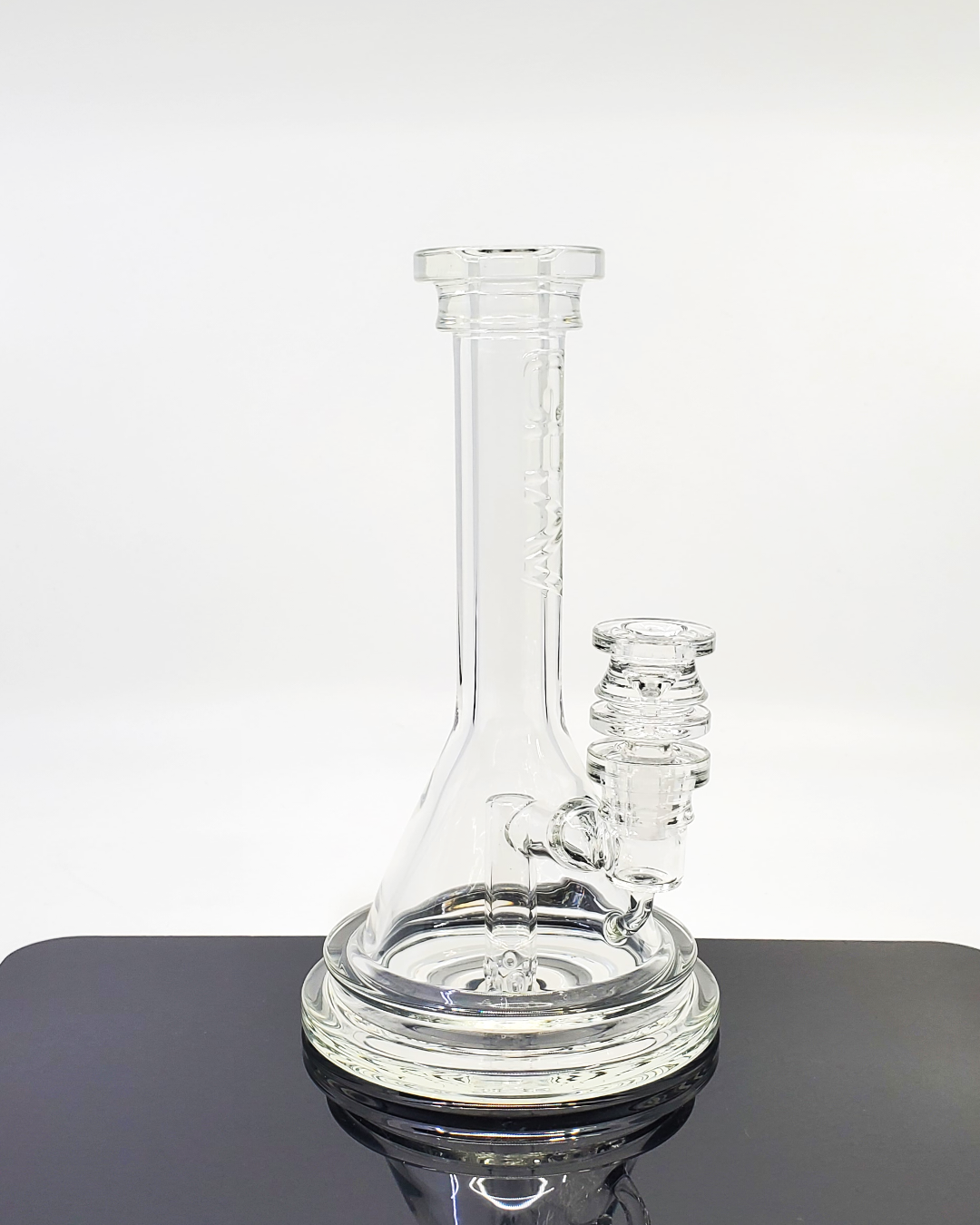 GRAV Labs Arcline Beaker premium glass bong featuring an 8-hole perc for smooth filtration and a sturdy design.