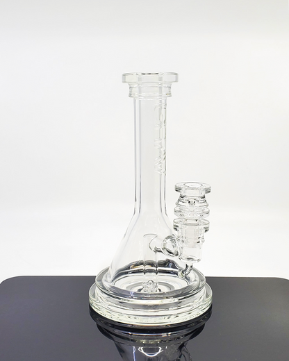GRAV Labs Arcline Beaker premium glass bong featuring an 8-hole perc for smooth filtration and a sturdy design.