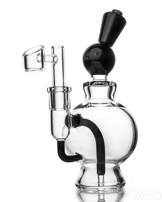  GRAV Labs Orbis Sphera, a compact and efficient glass rig featuring a unique spherical design for smooth, flavorful hits.