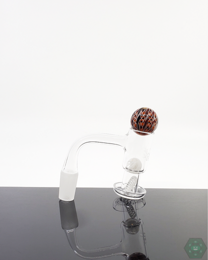 Harold Cooney Glass Slurper Set featuring 25mm marble and terp pearls for optimized dabbing with excellent flavor and airflow.