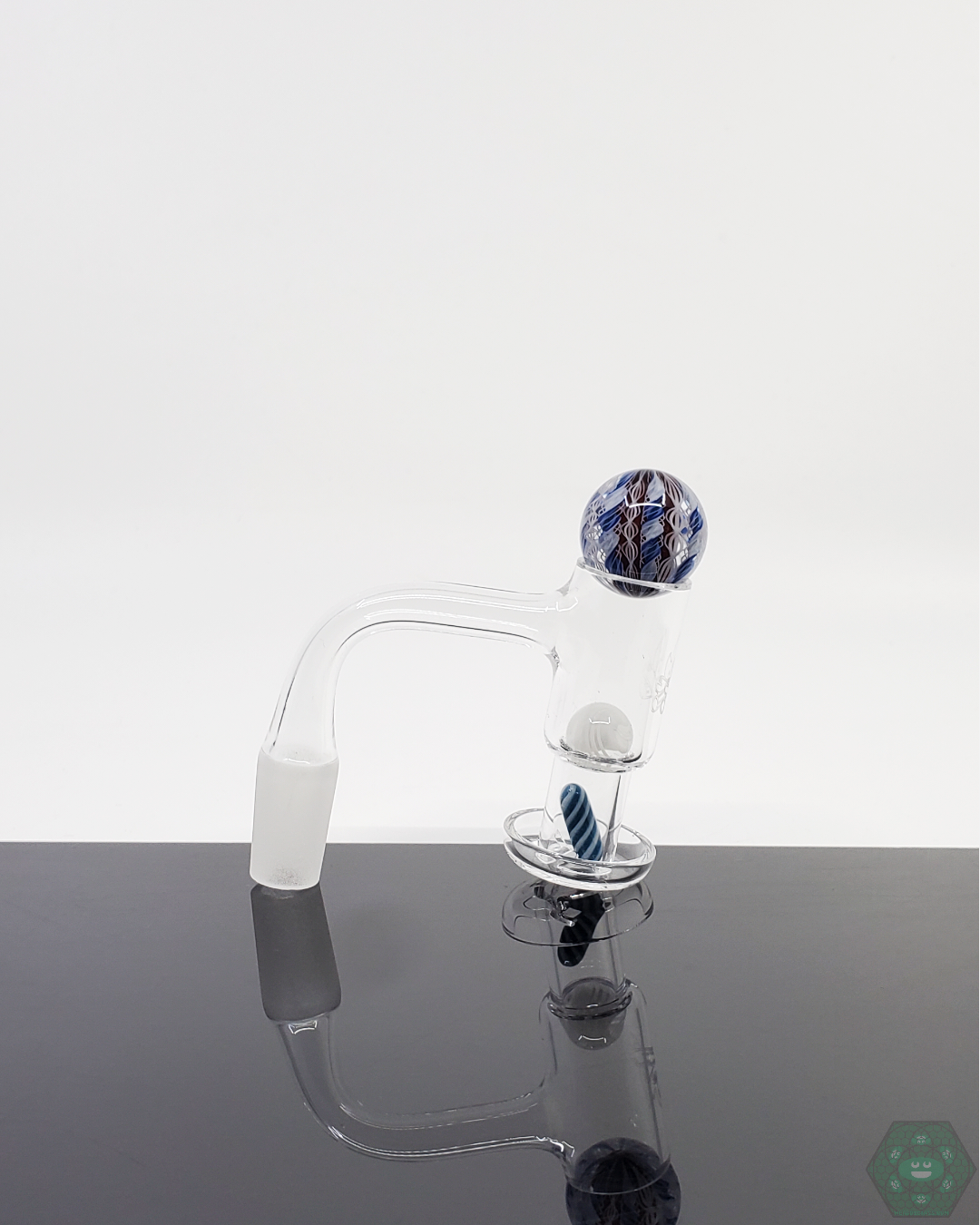 Harold Cooney Glass Slurper Set designed for enriching dabs with terp pearls, marble, and enhanced flavor and airflow.