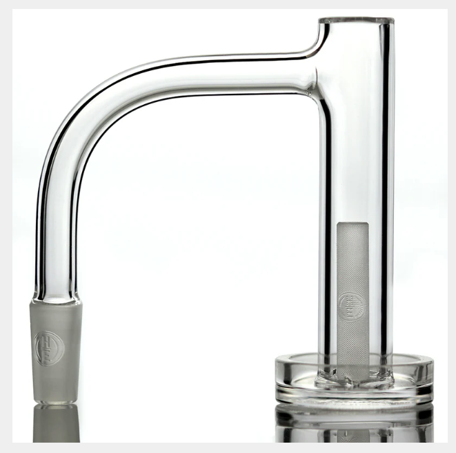 Highly Educated Control Tower with SE Pillar, designed for perfect dabs with consistent heat and a clean, golden transparent film left behind.