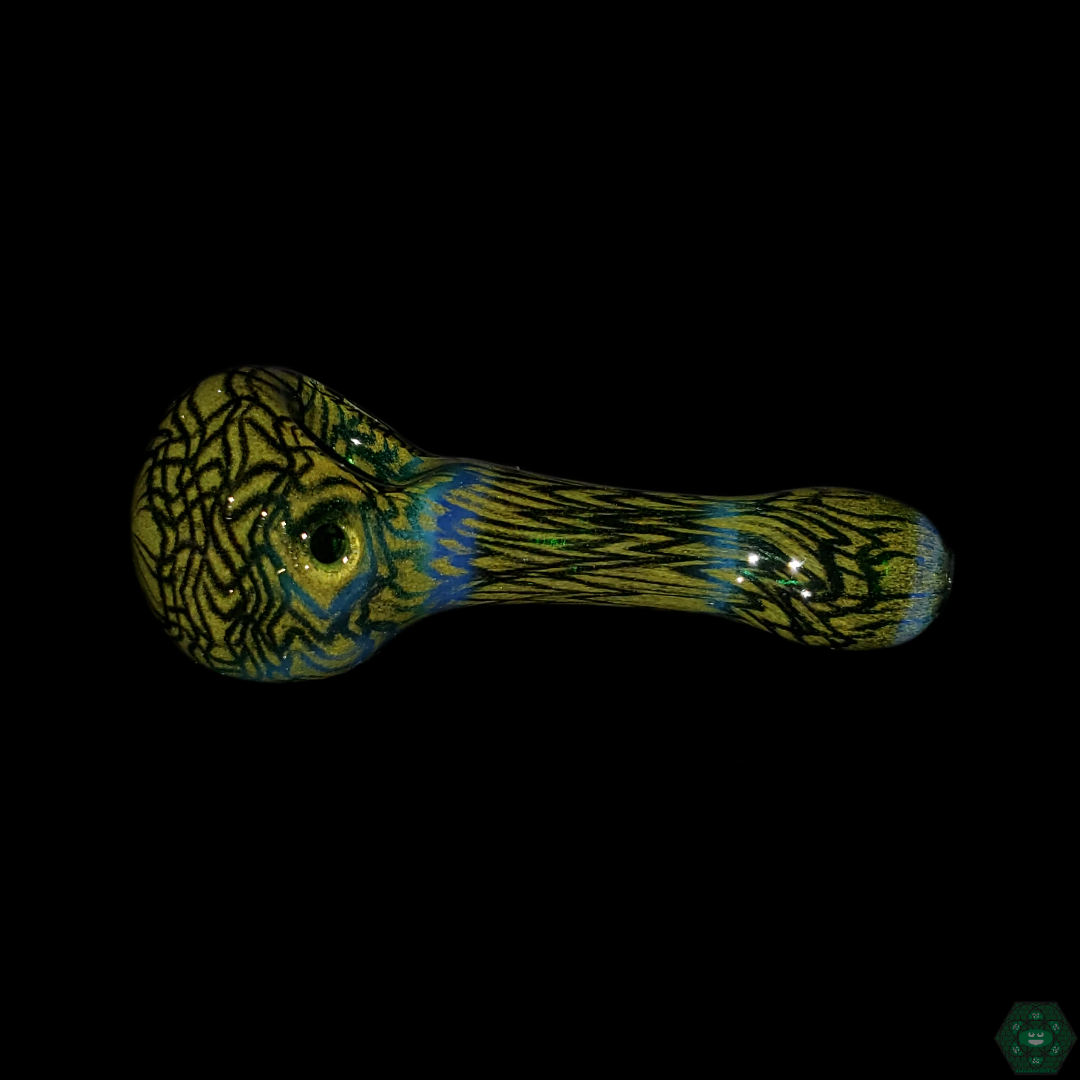 Fun and playful Hoffman Glass Animal Spoon Pipe for a smooth smoking experience, featuring artistic and colorful animal designs