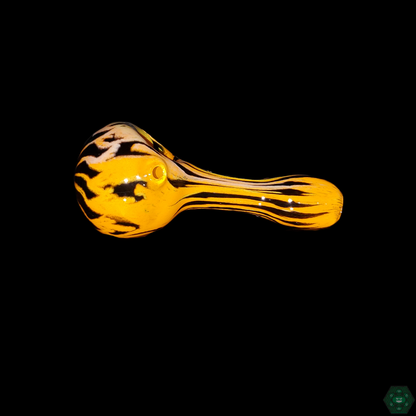 Hoffman Glass Animal Spoon, handcrafted glass pipe with vivid animal designs for an enjoyable and whimsical smoking experience