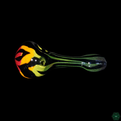 Hoffman Glass Animal Spoons, crafted for artistic flair and smooth smoking, featuring vibrant, playful animal-themed designs