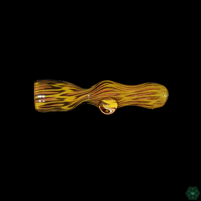 Hoffman Glass Onie chillum featuring artistic Zebra and Half n Half designs, built for smooth and reliable airflow