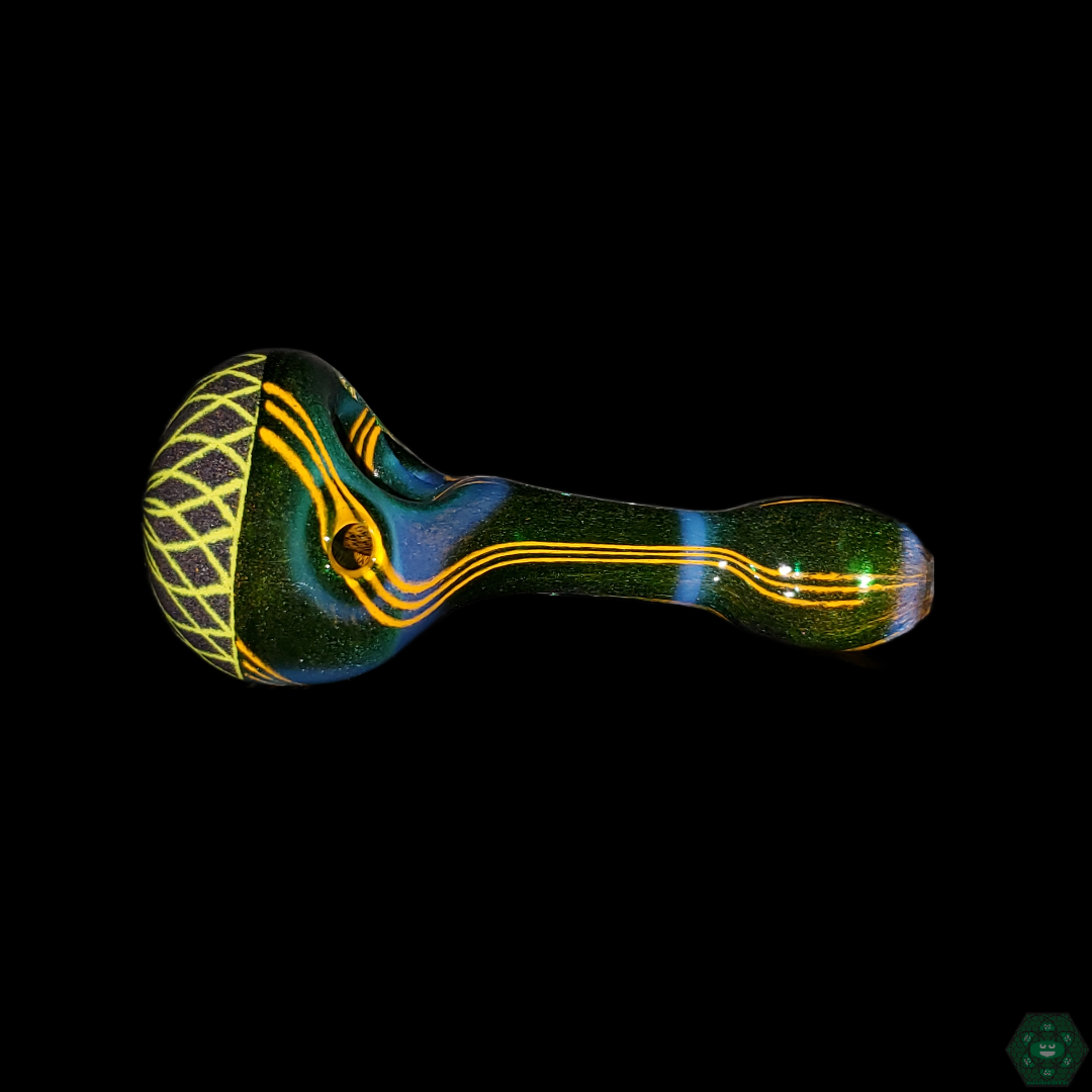 Hoffman Glass Spoon Pipe with classic design, crafted for smooth and consistent draws, providing reliable and durable sessions