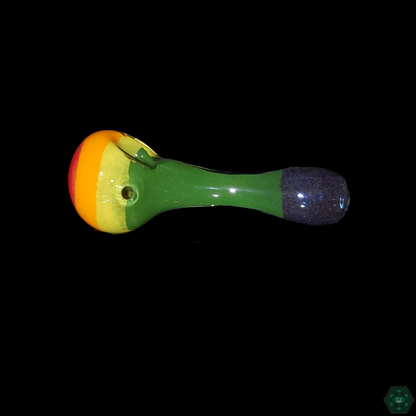 Hoffman Glass Spoon Pipe, compact and effective for smooth, reliable smoking sessions