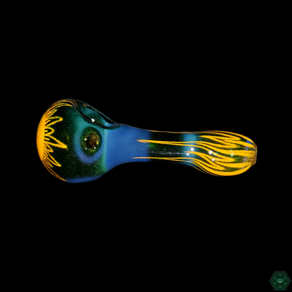 Hoffman Glass Spoon Pipe, smooth and durable glass piece perfect for consistent smoking experiences