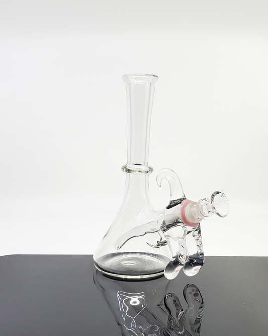 iDab Glass Cat Butt Jammer featuring a playful design with a 10mm joint, combining both functionality and unique style for collectors and enthusiasts.
