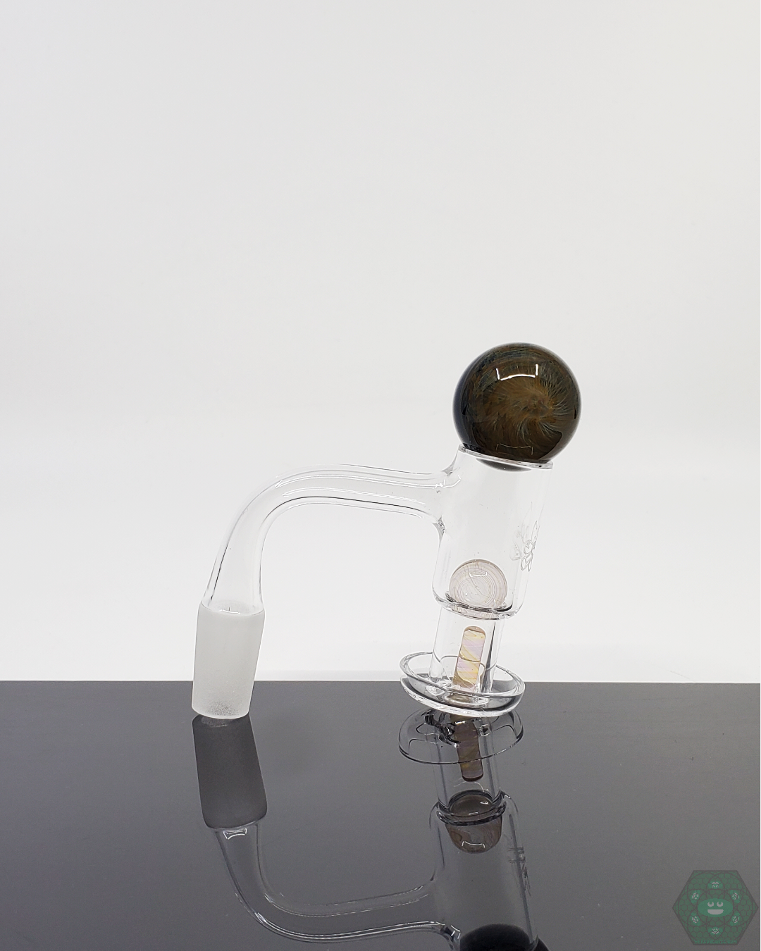 Close-up of JFK Glass Slurper Set Bundle, showcasing intricate glasswork and high-quality craftsmanship.
