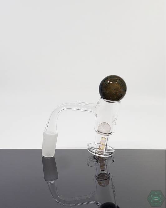 Close-up of JFK Glass Slurper Set Bundle, showcasing intricate glasswork and high-quality craftsmanship.