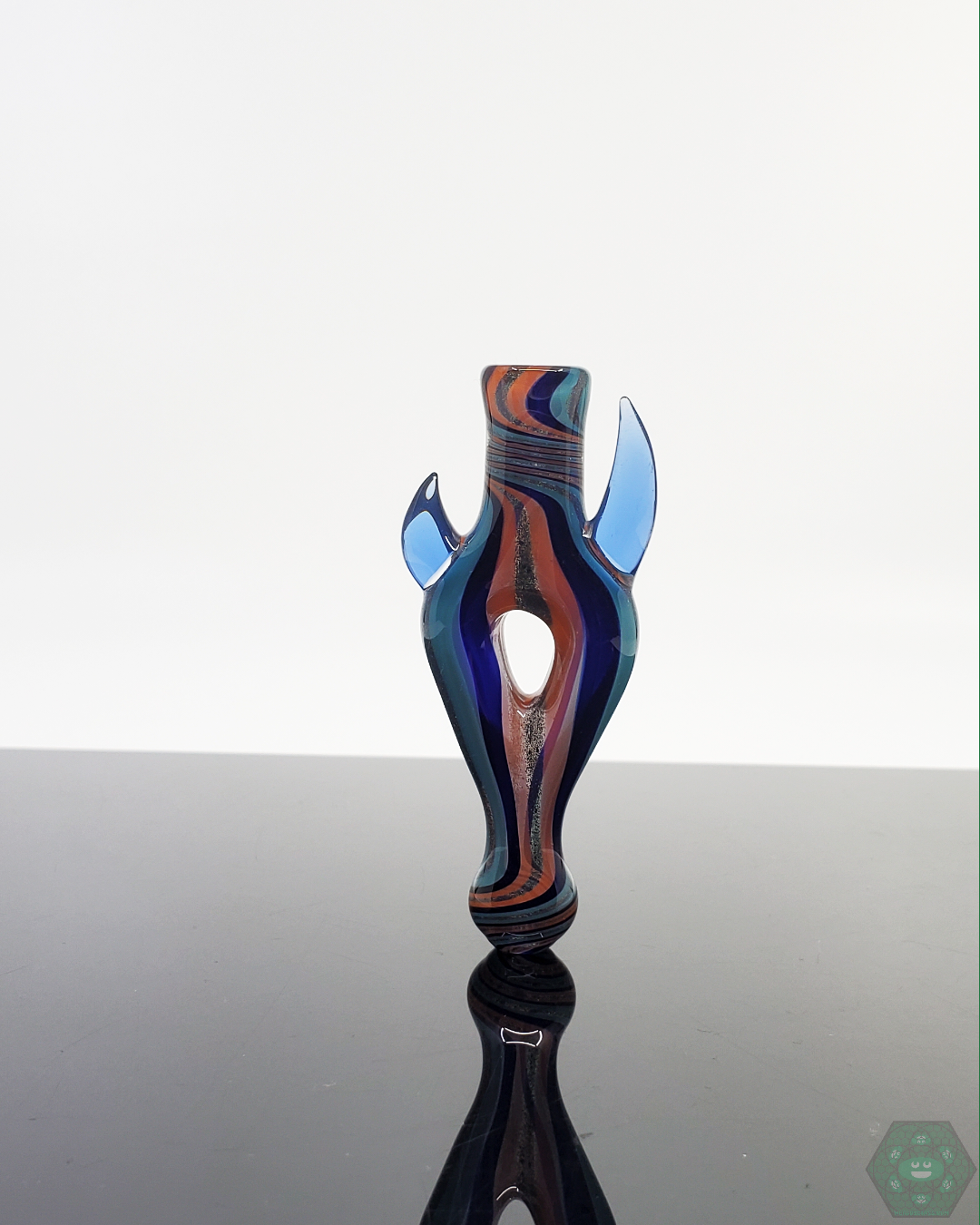 Jon E Walker Donut Chillum, a unique glass smoking pipe with stylish design, now available with USA-wide shipping from Headdy Glass