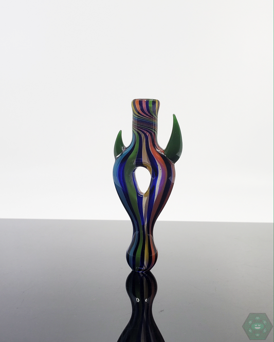 Jon E Walker Donut Chillum, a stylish and functional glass piece perfect for collectors, available with fast USA shipping