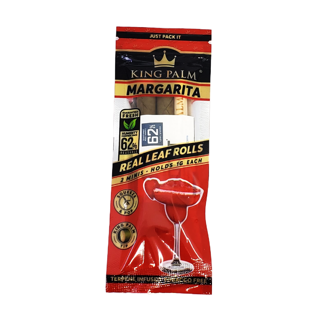 King Palm Flavored Mini Rolls with exotic cordia palm flavor, offering smooth smoking and a clean, even burn for an enhanced session