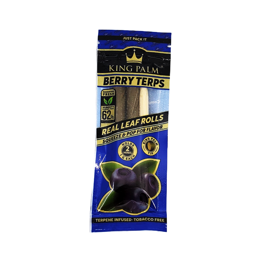 King Palm Flavored Mini Rolls, pre-filled for smooth and convenient smoking with exotic flavors and easy use
