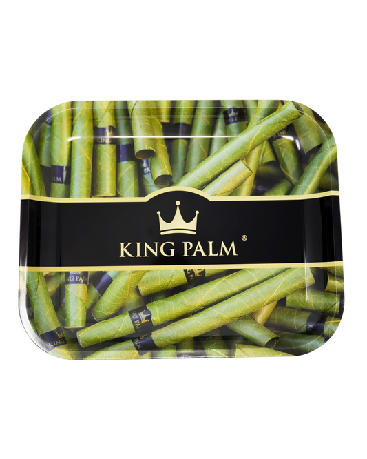  King Palm Large Rolling Tray, providing a durable and spacious surface ideal for holding all your smoking essentials.