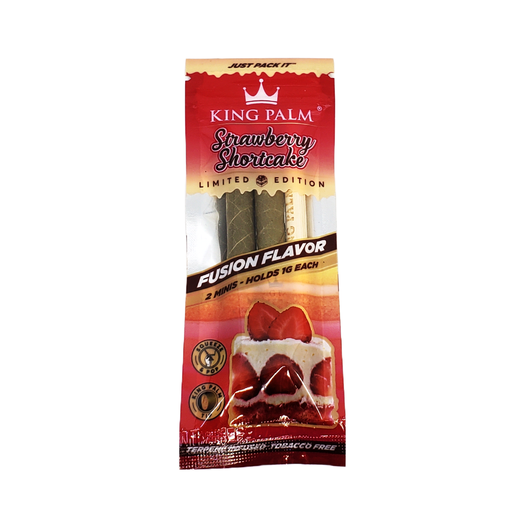 King Palm Flavored Mini Rolls, no rolling required, offering quick and convenient smoke sessions with premium cordia palm leaf