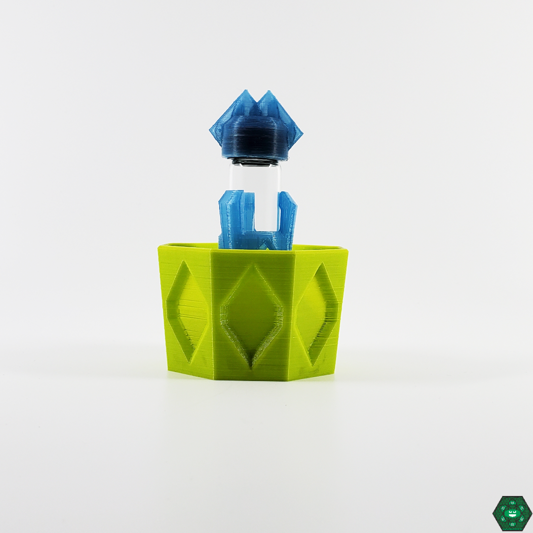 Kuhns Accessories Qtip Alcohol Cup, a convenient and stylish solution for cleaning glass pieces and dab tools, with a compact design to hold alcohol-soaked cotton swabs for easy, mess-free maintenance, a must-have accessory for glass enthusiasts.