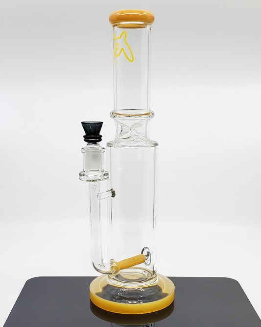  MAV Glass 14" Inline Dome Beaker Bong featuring an inline dome percolator for superior filtration and smooth hits, crafted from high-quality glass for an exceptional smoking experience.