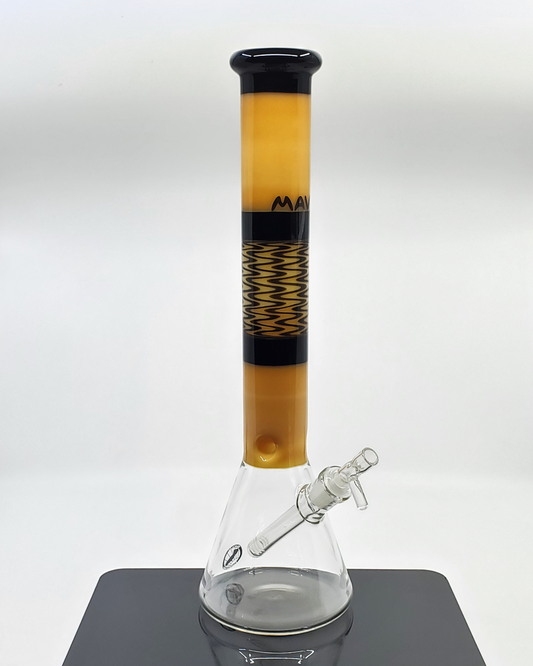  MAV Glass Reversal Beaker with a unique design, providing ultimate filtration and smooth, flavorful hits with enhanced airflow for an exceptional smoking experience.

