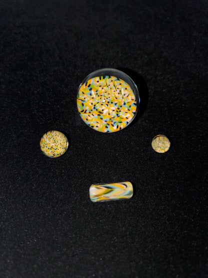 Millennium Glass Slurper Set designed for 20MM quartz nails, ensuring an efficient and visually striking dabbing experience with precise airflow control.