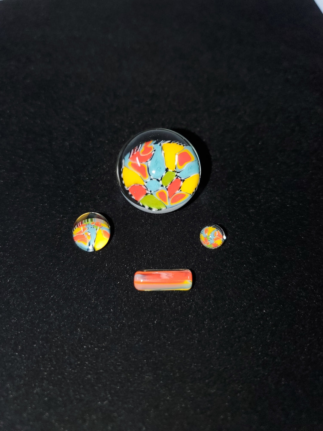  Millennium Glass Slurper Set designed for 25MM quartz nails, combining aesthetics with functionality for enhanced flavor and smooth vapor production.