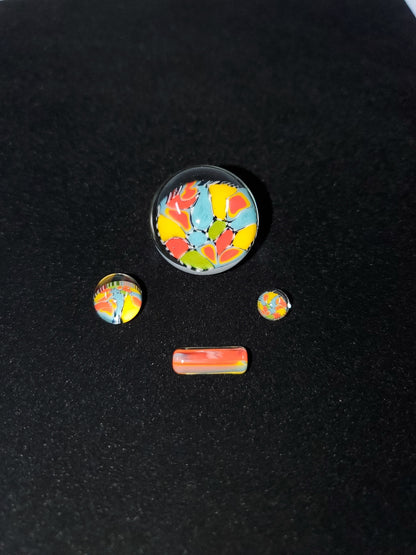  Millennium Glass Slurper Set designed for 25MM quartz nails, combining aesthetics with functionality for enhanced flavor and smooth vapor production.