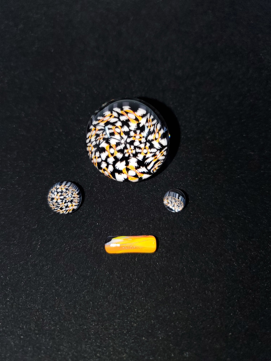  Millennium Glass Slurper Set with detailed terp pearls, designed to maximize flavor and airflow, available in multiple colors for a personalized touch.